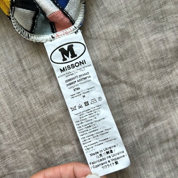 Missoni Knitted Multicolor Button Front Cardigan Sweater - M - Picture 7 of 7